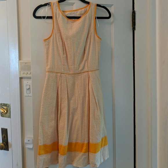 Jessica Simpson Dresses & Skirts - Orange and white seersucker dress Jessica Simpson Dresses & Skirts - Orange and white seersucker dress
